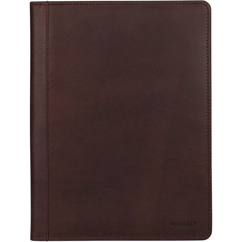 Celokožená pánska spisovka Burkely Bing - tmavo hnedá 30984794