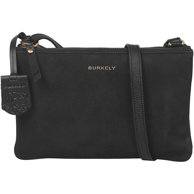 Dámska crossbody kožená kabelka Burkely Laura - čierna 30984801