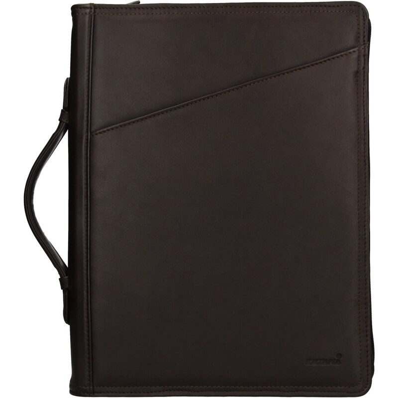 Kožená pánska spisovka Katana George - tmavo hnedá 30984807