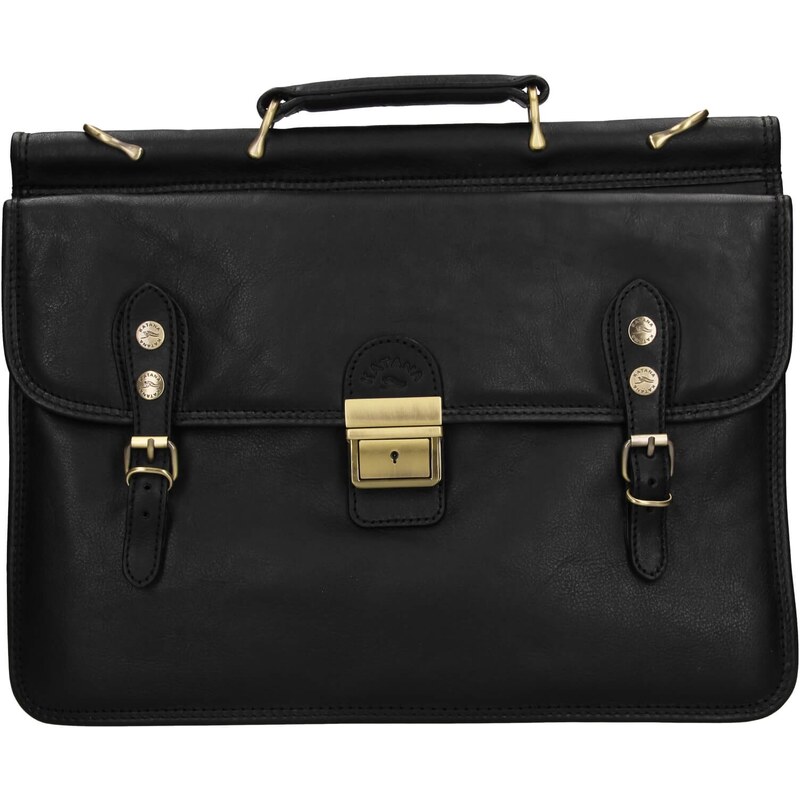 Pánska kožená aktovka Katana Leonide - čierna 30984854