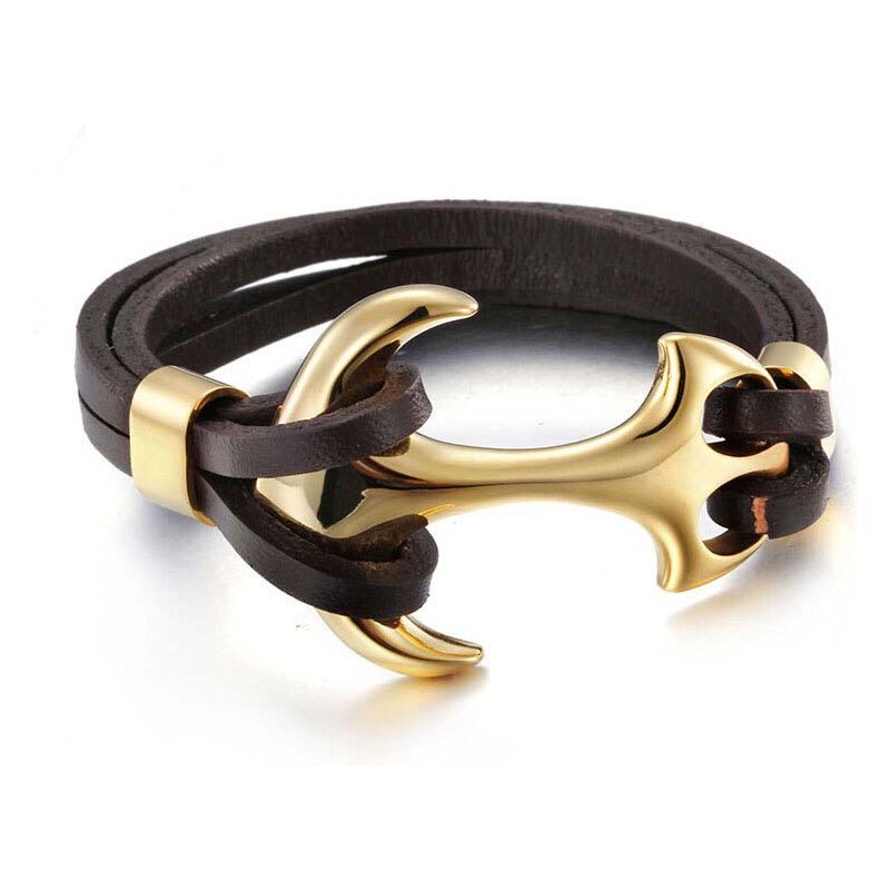 Sams Artisans Kožený náramok Navy Heritage chirurgická oceľ INRM126 30999173