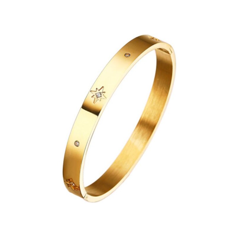 SWAROVSKI Elements Swarovski e. zlatý náramok pevný North Wind seb6020 62655117