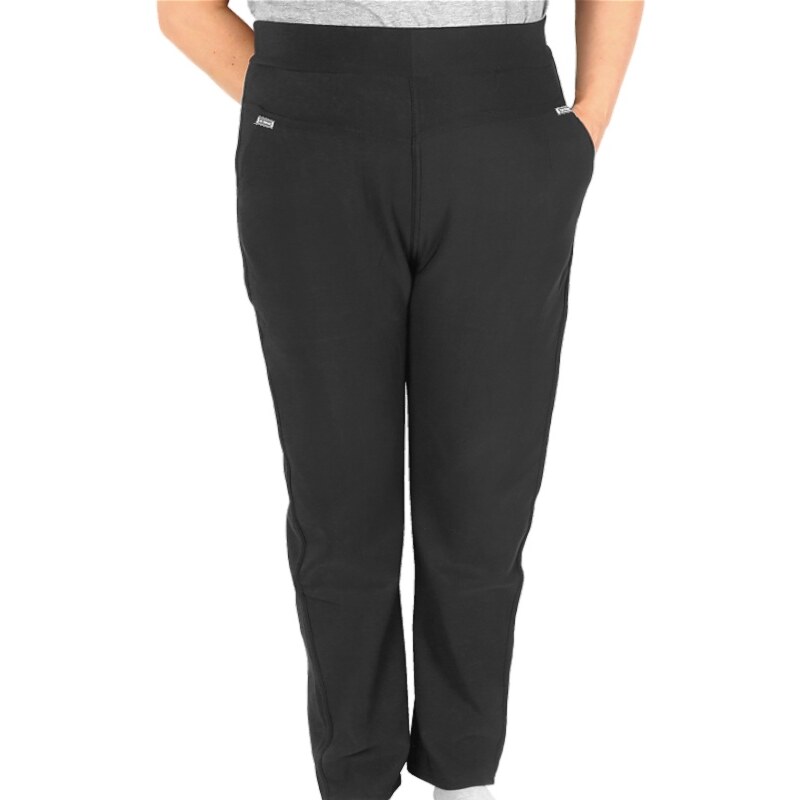 Dámske tepláky pre moletky čierne STF Forever 31116888