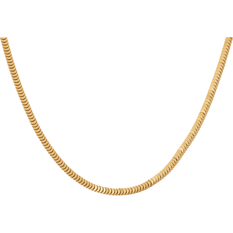 Troli Elegantný pozlátený náhrdelník z ocele 66854991