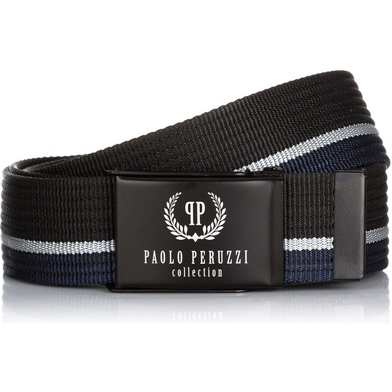 PAOLO PERUZZI Pánsky opasok 95 cm | čierna PW-16-95 39322246