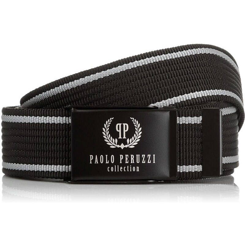 PAOLO PERUZZI Pánsky opasok 95 cm | čierna PW-10-95 39346974