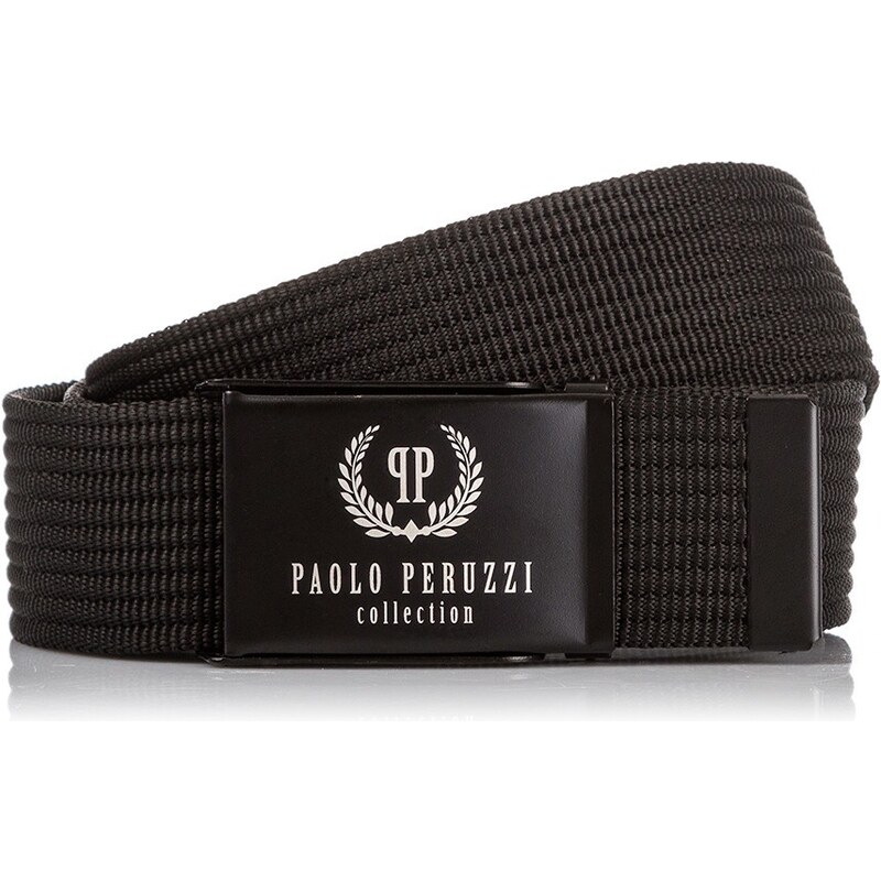 PAOLO PERUZZI Pánsky pletený opasok 105 cm | čierna PW-12-105 38151938