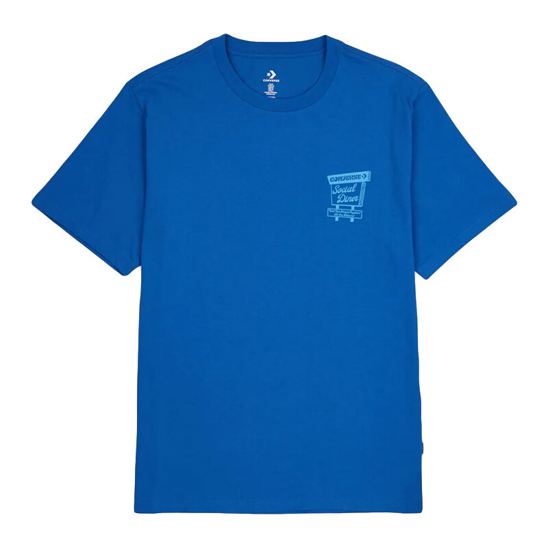 Converse Social Diner Tee - Pánske - Tričko Converse - Modré - 66355844