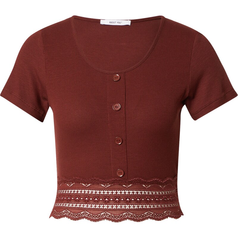 ABOUT YOU Tričko Carin hnedá 63141653