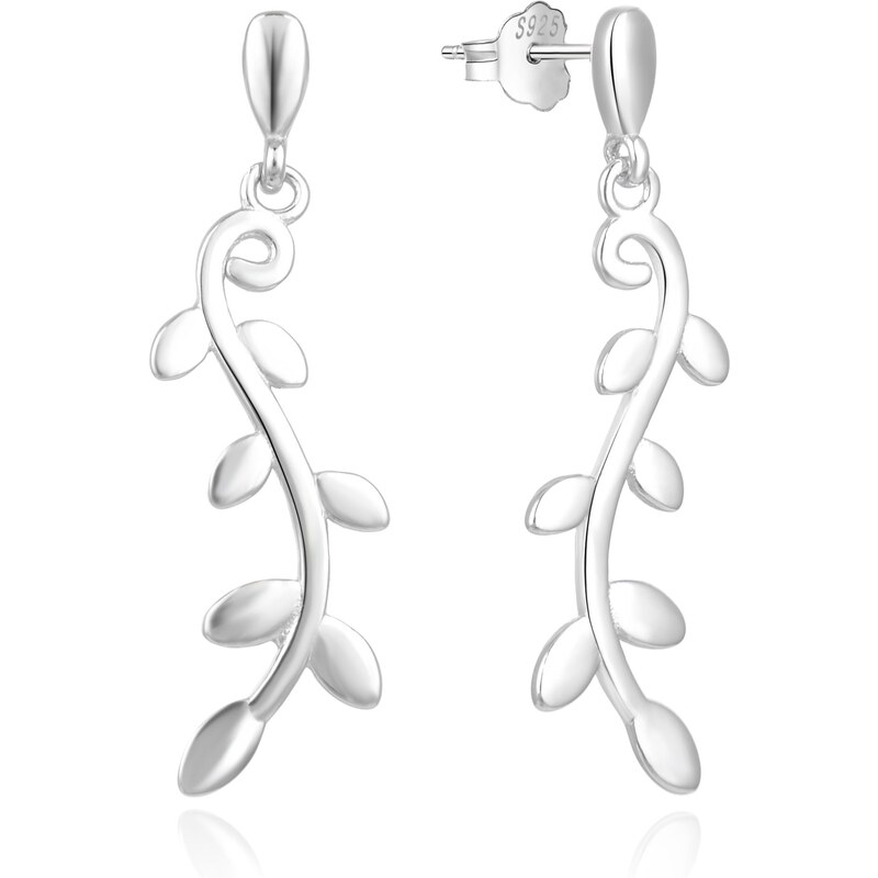 MOISS Slušivé visiace náušnice zo striebra E0002347 66594296