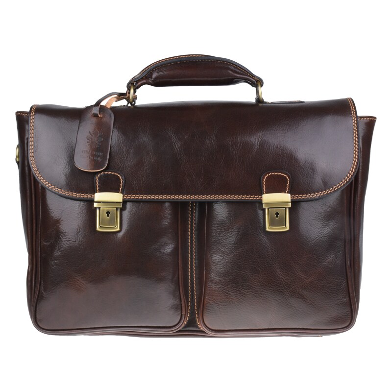 Cafe kožená talianska kabelka Leonardo Cafe NovaKabelka.sk 51046036