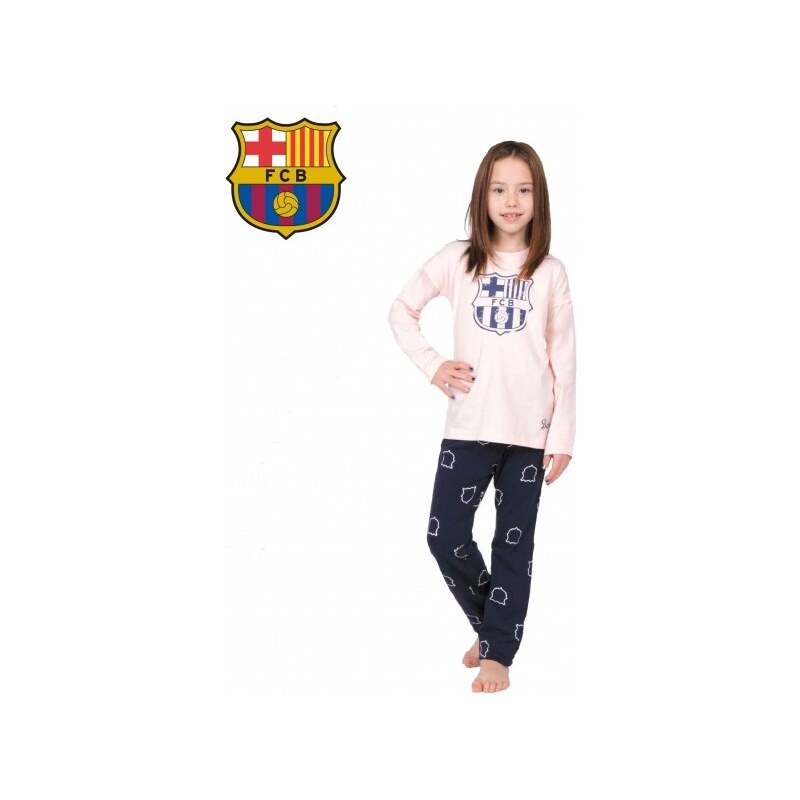FOREVER COLLECTIBLES Dievčenské bavlnené pyžamo FC BARCELONA (BC03192)