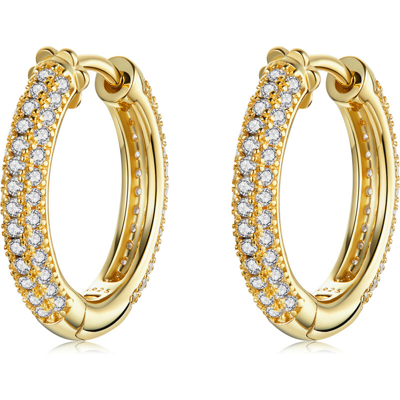 Olivie Strieborné náušnice 1,7cm KRUHY GOLD 5790 31521082