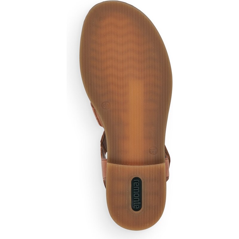 RIEKER Dámske sandále REMONTE D3668-22 hnedá S4