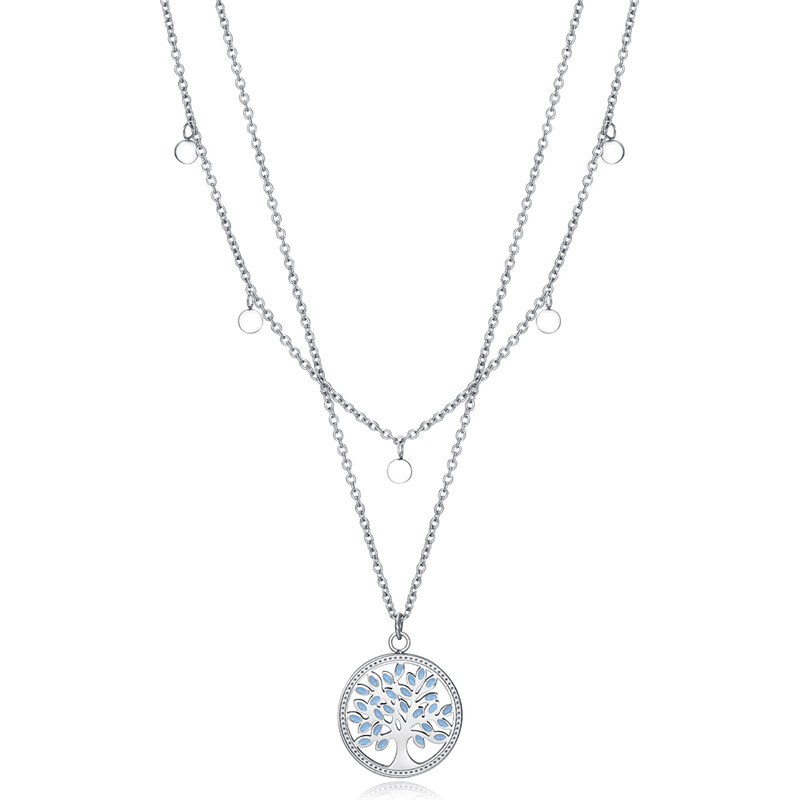 Viceroy Pôvabný oceľový náhrdelník Strom života Kiss 1347C01010 66593477