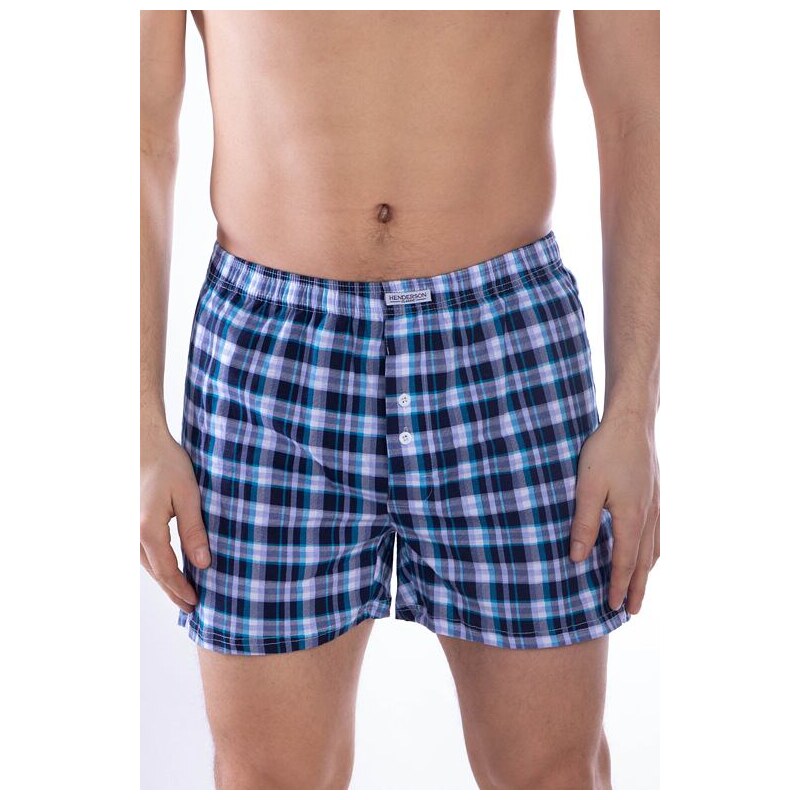 Henderson Pánske trenírky 1449 modré káro 57956766