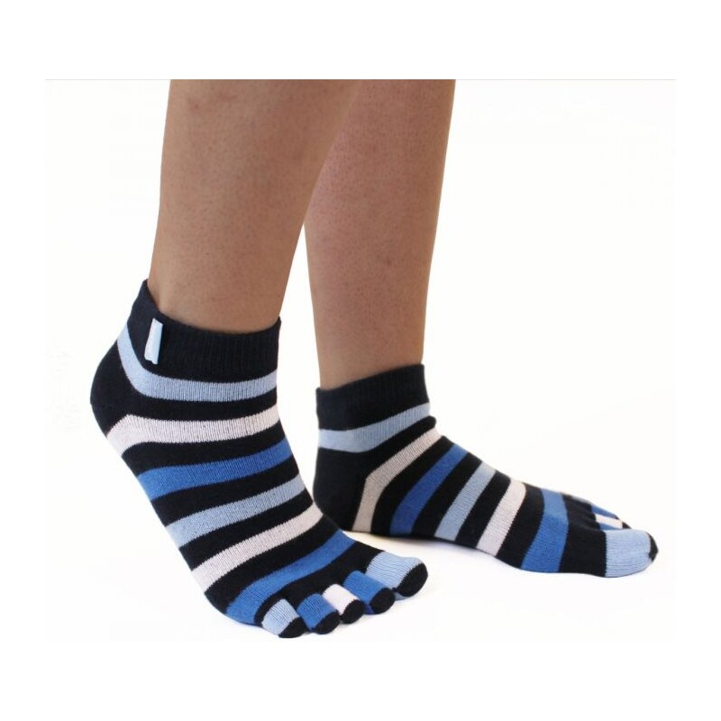 TRAINER prstové členkové ponožky ToeToe Modrá / Tm. modrá UNI 1 pár 31132492