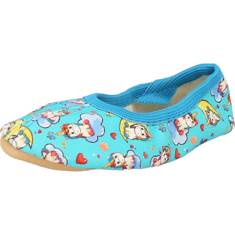 BECK Papuče Dreamworld tyrkysová / zmiešané farby 58421123