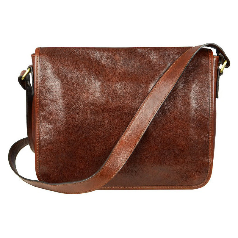 Glara Talianska kožená crossbody taška 36988956