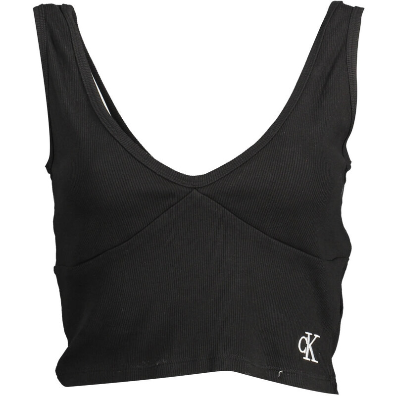 Čierny crop top Calvin Klein 64711198