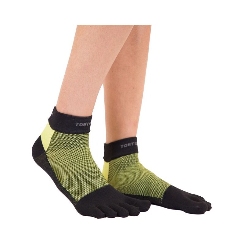 LINER TRAINER členkové prstové ponožky ToeToe Čierna / Zelená L 1 pár 31144376