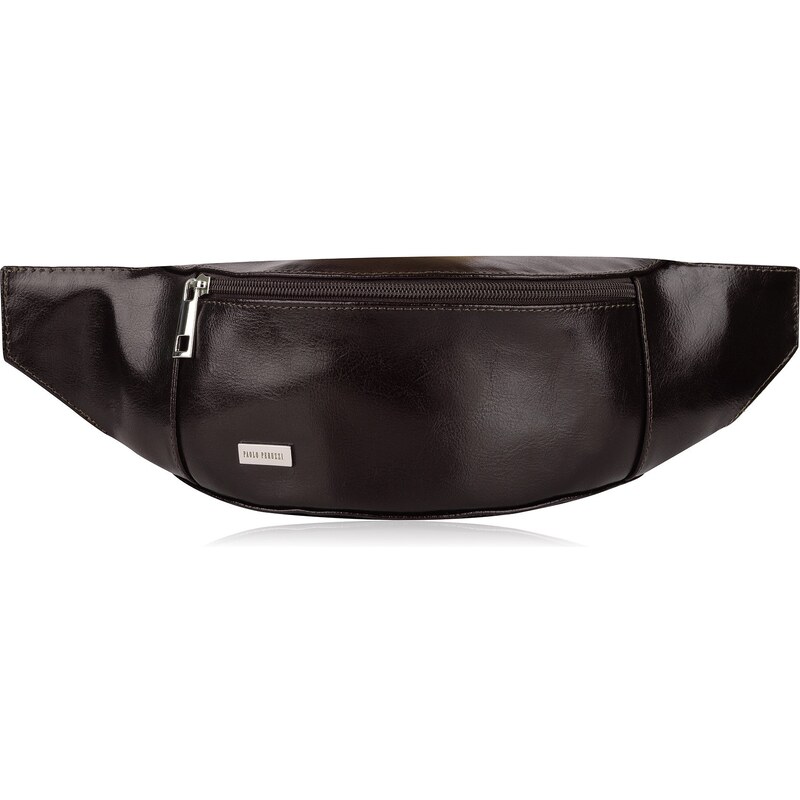 PAOLO PERUZZI Pánska kožená ľadvinka | hnedá Z-20-BR 52169741