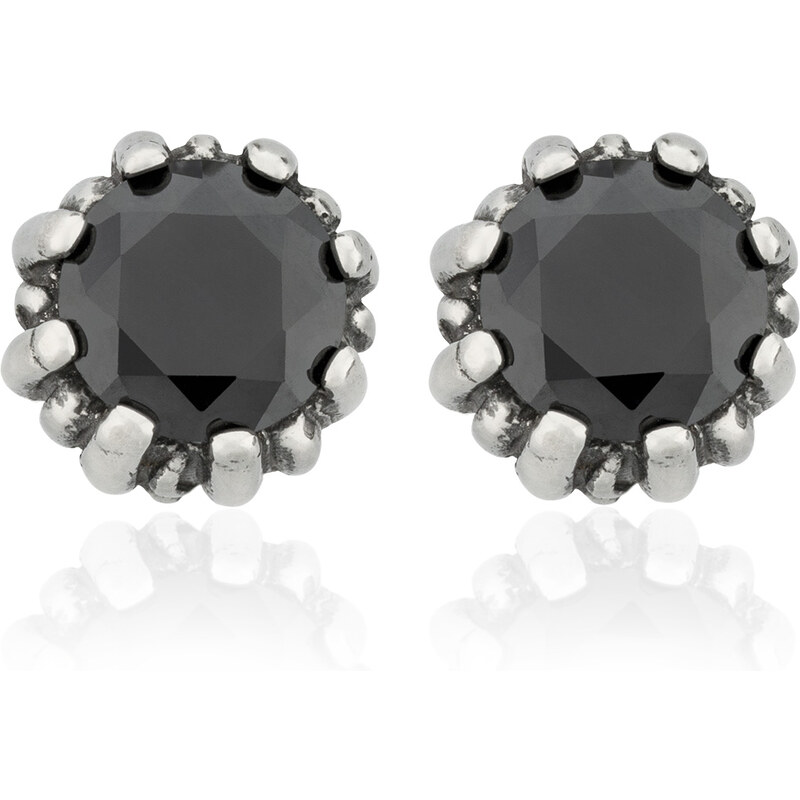 Lindas Jewelry Náušnice Black Daisy Flower chirurgická oceľ IN339 31157222