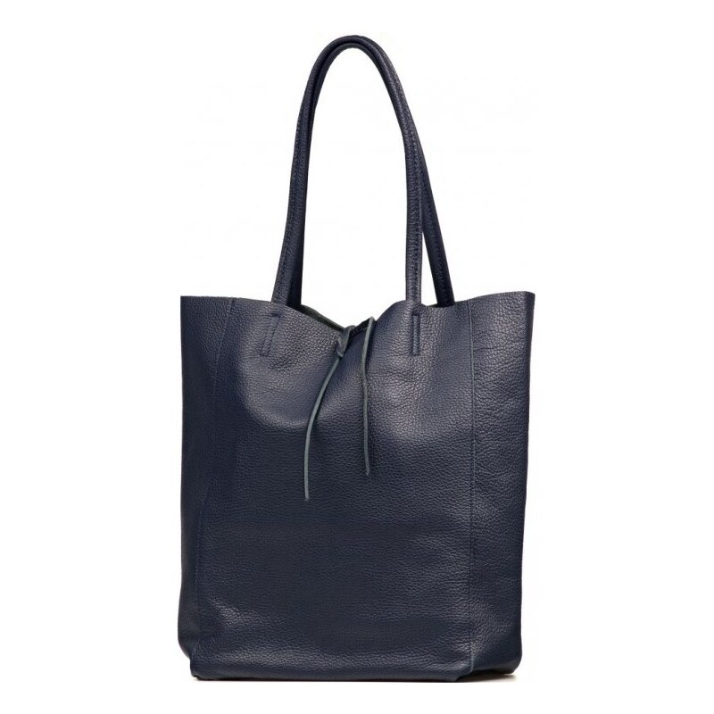 Blaire Kožená shopper kabelka Solange tmavo modrá 64988017