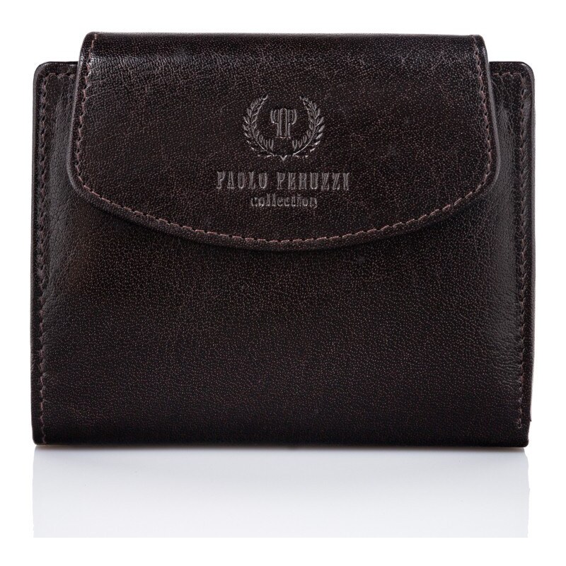 PAOLO PERUZZI Dámska kožená peňaženka s RFID | hnedá T-12-BR 31160530