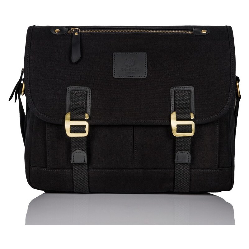 PAOLO PERUZZI Pánska taška cez rameno | čierna T-17-BL 31160533