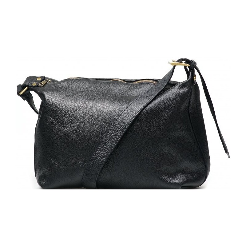 Blaire Kožená crossbody kabelka Carolina čierna 64987497