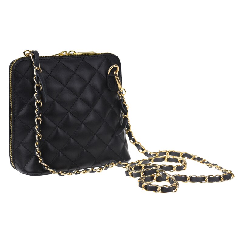 Čierna kožená talianska crossbody kabelka Giulia Nera NovaKabelka.sk 31192765