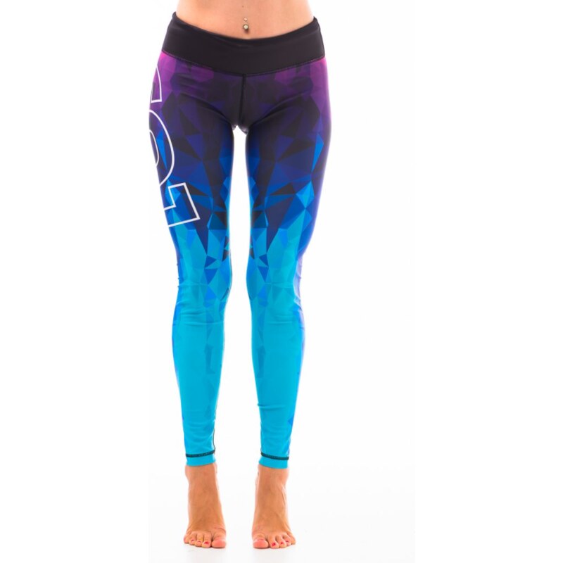 Dámske fitness legíny Six Deuce Oceana - fialová/ružová/modrá - Litexo 35658145