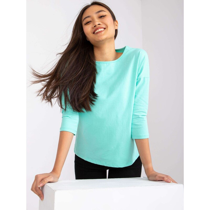 BASIC Feel Good Blouse-RV-BZ-4661.56P-turquoise 67656708