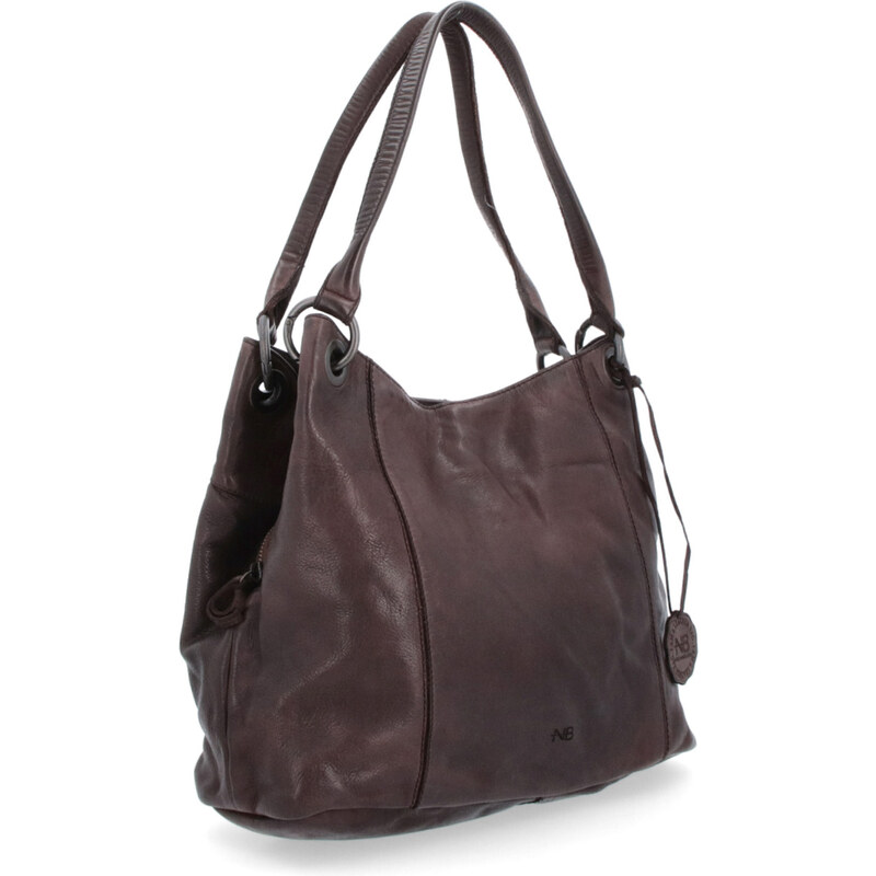 Kožená kabelka cez rameno Noelia Bolger hnedá NB 2063 H 47092138