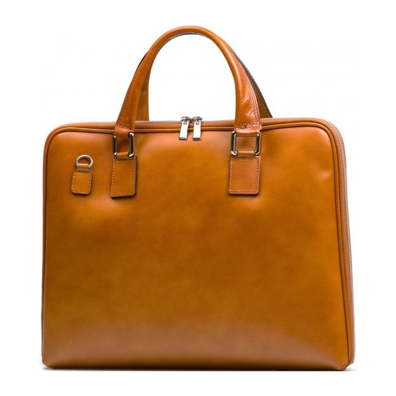 Blaire Kožená taška na notebook Esme koňakovo hnedá 64988023