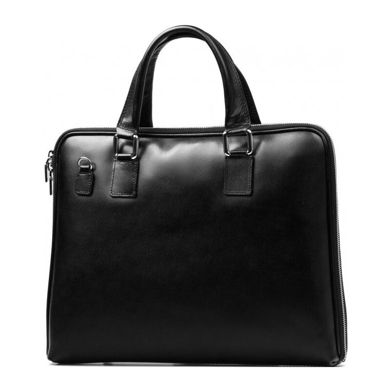 Blaire Kožená taška na notebook Esme čierna 64988020