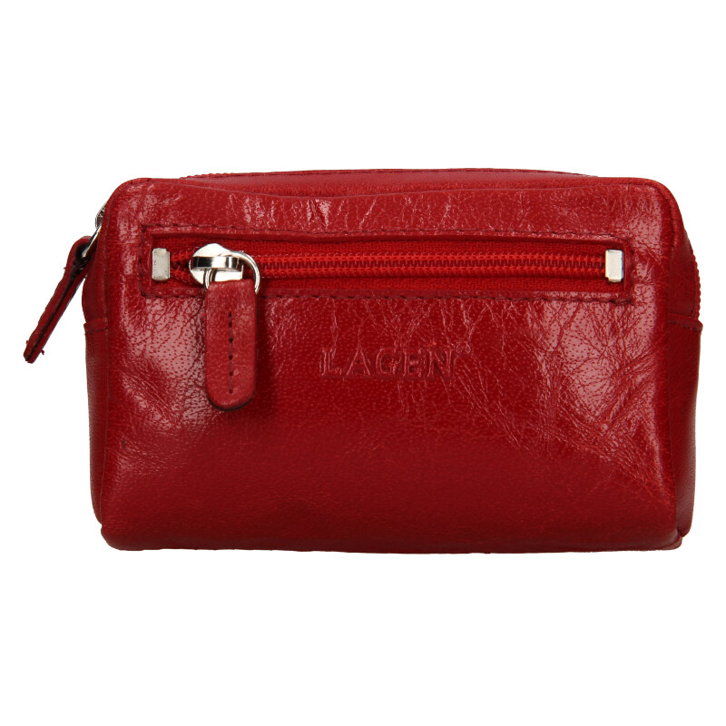 Lagen Kožená kľúčenka K-22011 červená 47212375