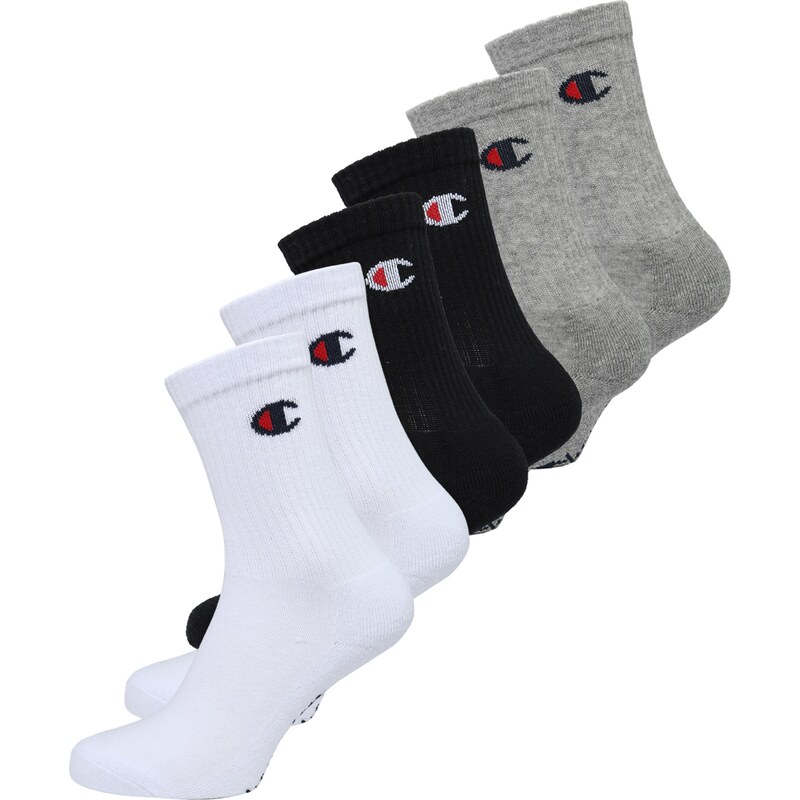 Champion Authentic Athletic Apparel Ponožky sivá melírovaná / červená 31255712