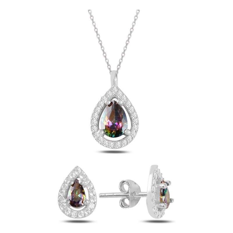 Olivie Stříbrná souprava MYSTIC TOPAZ 5825 31521117