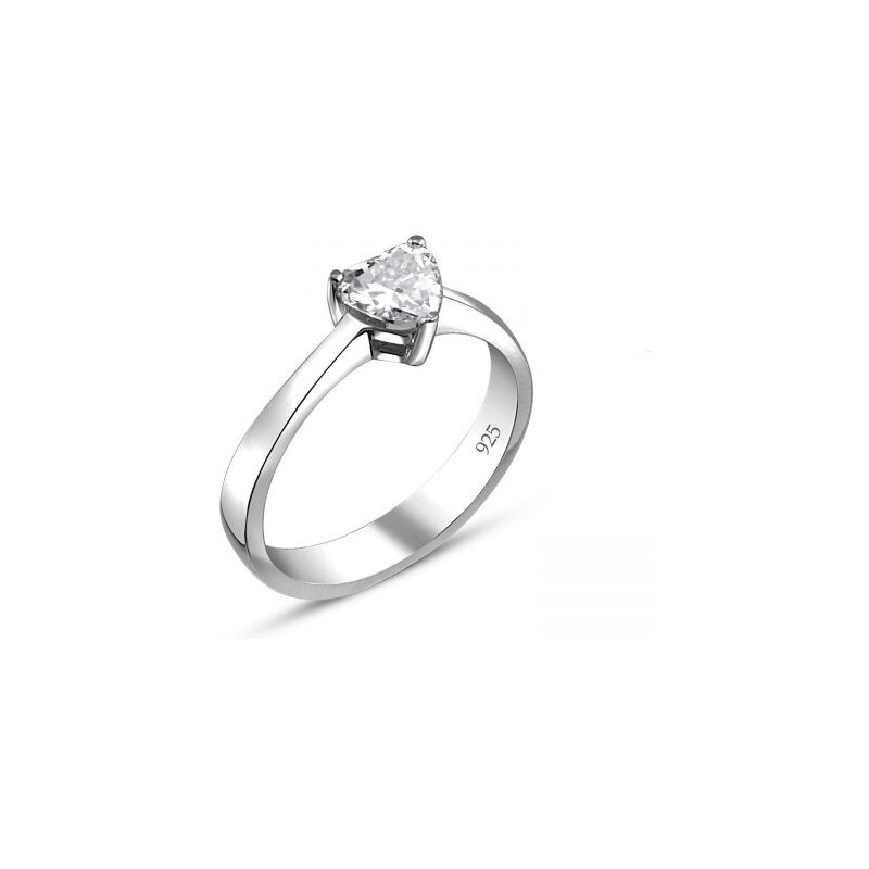 OLIVIE Strieborný zásnubný prsteň MY HEART 5811