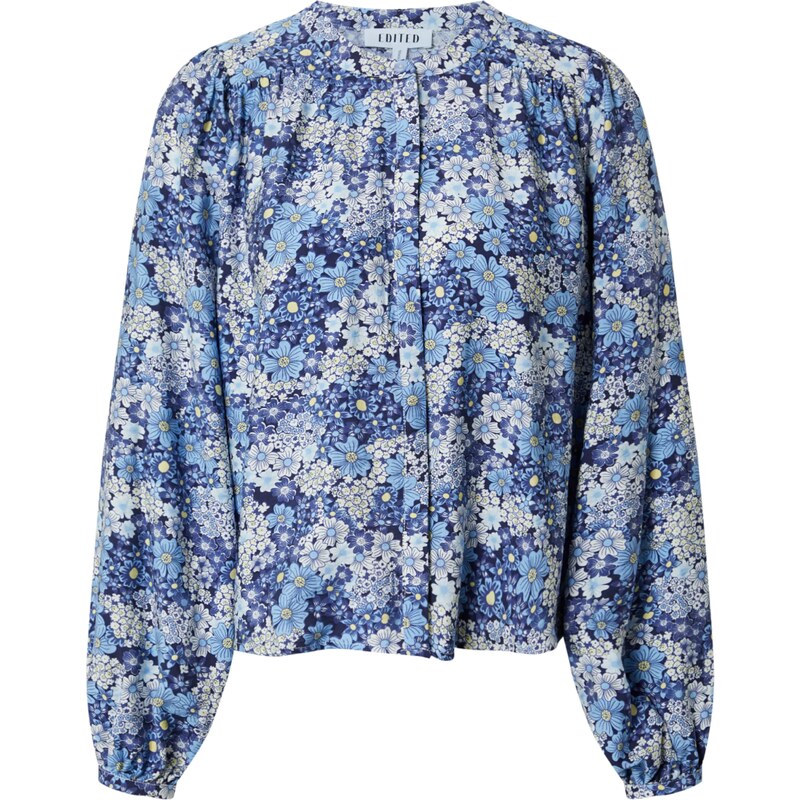 EDITED Blúzka Jamira svetlomodrá / tmavomodrá / svetložltá / prírodná 32110853