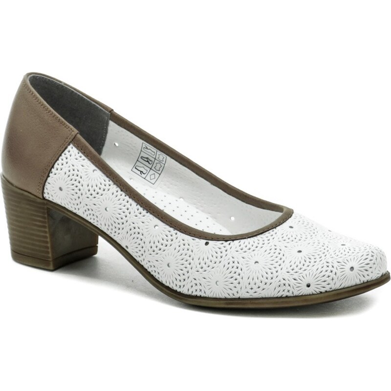 MintakaCZ Mintaka 211442 bielo hnedé dámske lodičky 31264730