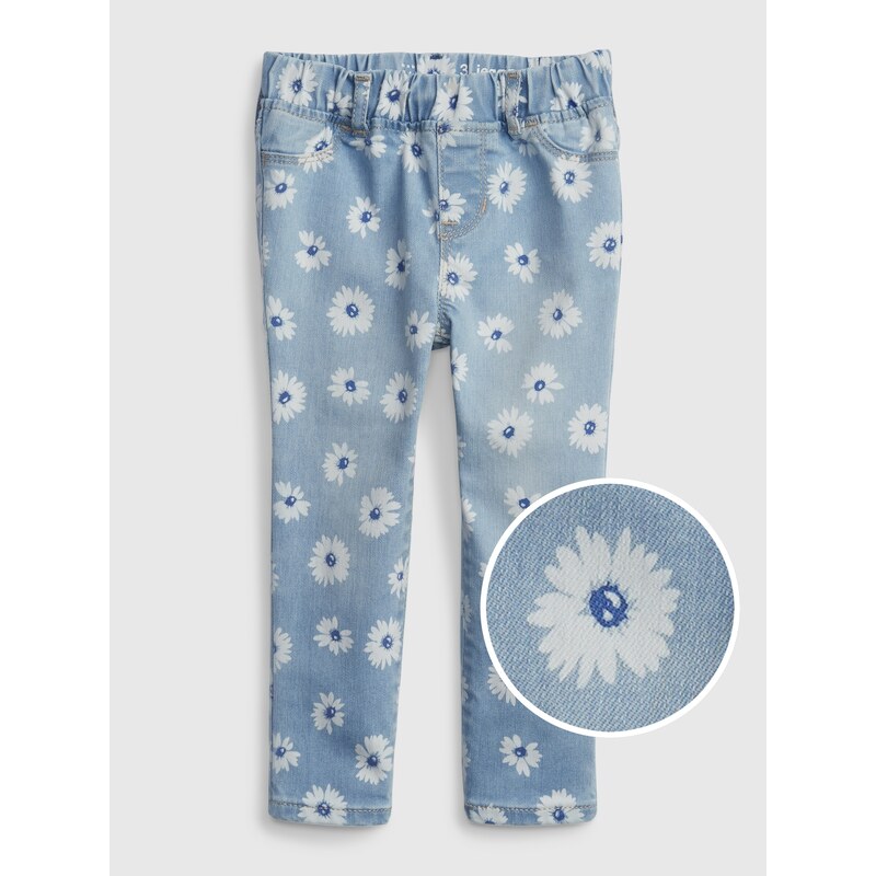 E-shop Modré dievčenské rifle jeggings Washwell GAP
