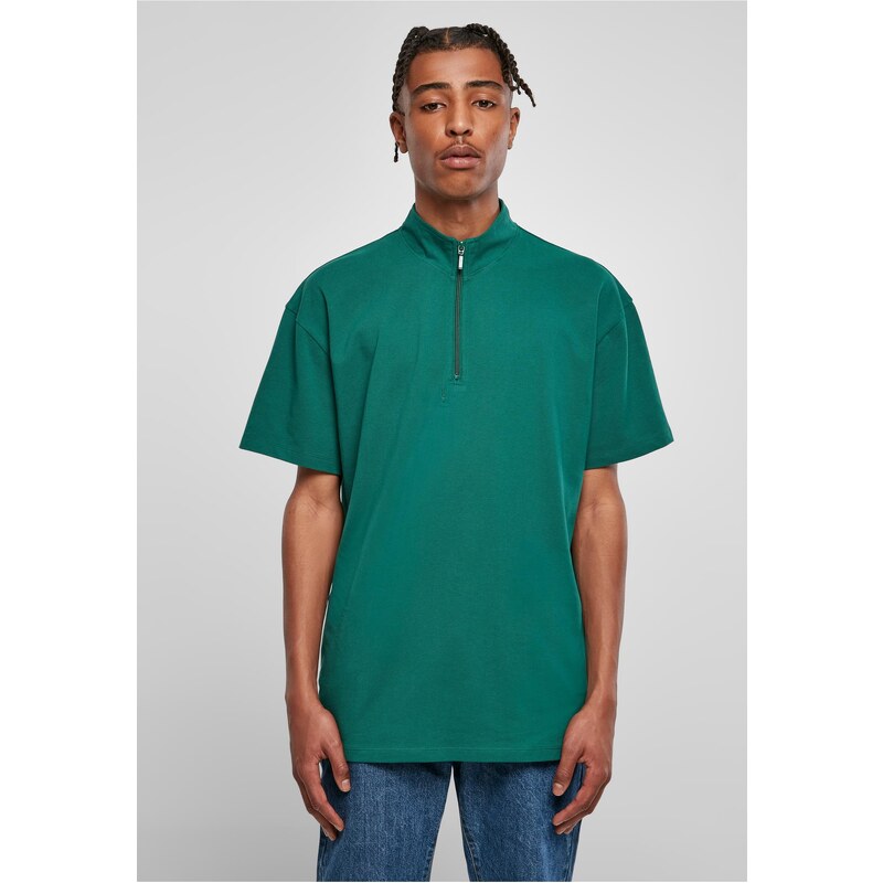 Urban Classics Zip Pique Tee green boxes 50648986