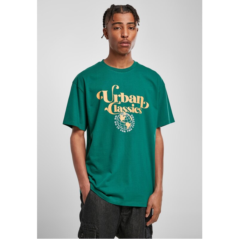 Urban Classics Green T-shirt with Bio Globe logo 50687221