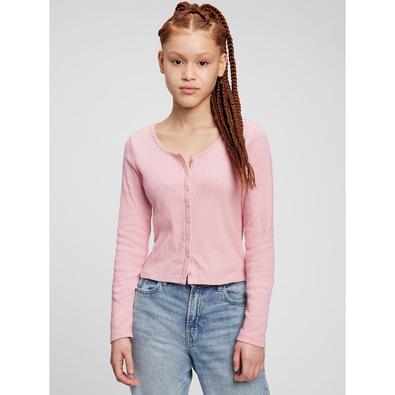 GAP Dievčenský rebrovaný kardigan 726621-06 66268629