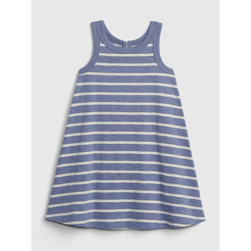 Tmavomodré dievčenské pruhované šaty GAP 50531484
