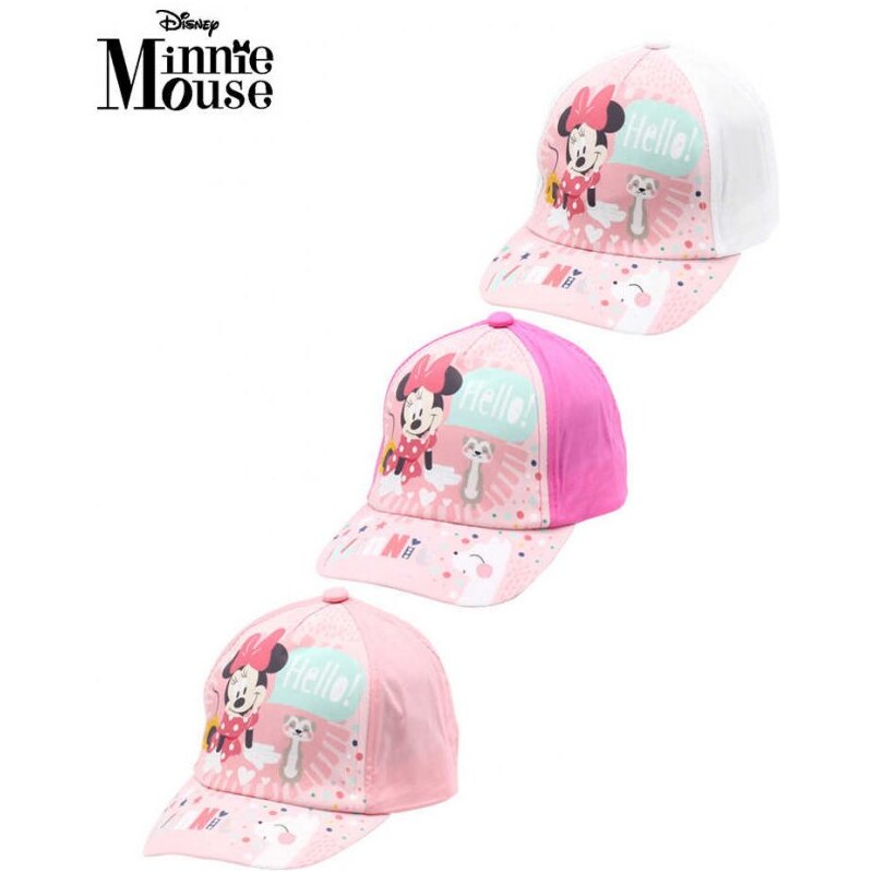 Setino Detská šiltovka Minnie Mouse - Hello!