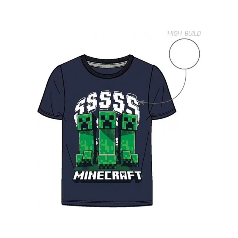 MOJANG official product Chlapčenské bavlnené tričko s krátkym rukávom tričko Minecraft - Creeper 100% bavlna